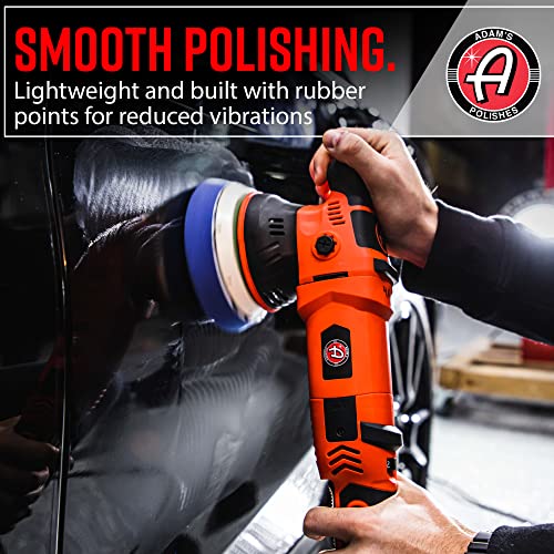 Adam's 15mm SK Pro Car Polisher Kit (16 Item) - Professional Buffer Polisher for Car Detailing & Scratch Repair - Includes Microfiber Towels, Polish, Compound, Pads, Tools, Carry Tote, & More - size: 15mm Polishing Kit (16 Item)