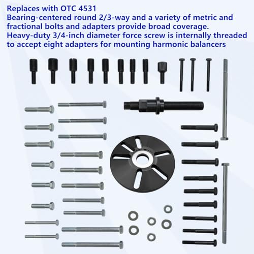 ZKTOOL Harmonic Balancer Puller Removal & Install Tool Kit for Buick Regal Lacrosse GL8 Lu ZUN,Crankshaft Pulley Removal Tool