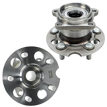 Detroit Axle - 4pc AWD Front Steering Knuckles Rear Wheel Bearing Hubs for 2004 2005 2006 2007 2008 2009 2010 Toyota Sienna, 2 Steering Knuckles 2 Non-ABS Wheel Bearing Hubs Replacement - size: 4UW48672/Kit