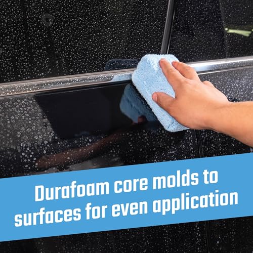 Chemical Guys, Premium Microfiber Applicator Pads, Soft Foam Core, 8 Pack | Ultra-soft foam-core pads apply sealants, dressings and interior products evenly, reusable and machine washable - size: Pack of 8