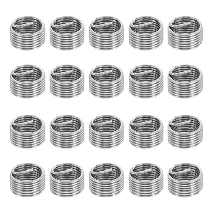 PATIKIL Wire Thread Inserts 3/8-24 UNF 1D 9.5mm, 20Pcs 304 Stainless Steel Helical Coiled Wire Screw Threaded Sleeve Sheath for Mechanical Equipment Automotive Repairs - size: 3/8-24 UNF, 9.5mm