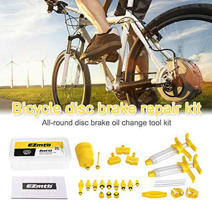 Mountain Bike Brake Bleed Kit, Bicycle Hydraulic Brake Bleed Kit for Shimano & MAGURA & SRAM Series, Bicycle Brakes Service Bleed Set, Bike Hydraulic Brake Bleed Kit