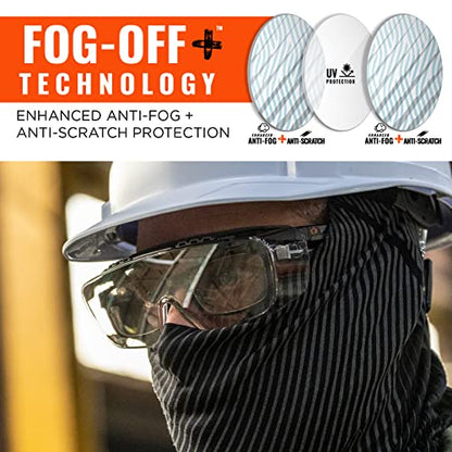 Ergodyne Skullerz OSMIN OTG Safety Glasses, Anti Fog, Over the Glasses Anti Scratch Protective Eyewear - color: In/Outdoor Lens