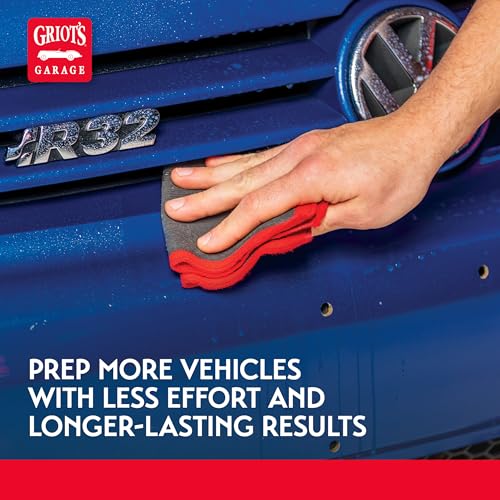 Griot's Garage Surface Prep Towel for Car Detailing, Cleaning and Polishing, Clay Bar Alternative, 9" x 9", 55592