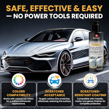 Car Scratch Remover - Wax & Polishing Compound for Paint Repair, Eliminate Swirls & Scratches, Restore Shine (100mL)