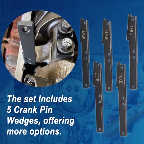 3163021 Cam Timing Tool Kit, 3163530 Engine Brake Adjustment Tool 7MM, Compatible with Cummins ISX QSX X15 Engine with 4/5/6/7 Degree Wedge Cam Gear Puller Crank Pin, Replace 3163020 3163069