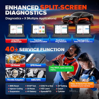 Autel MaxiSYS Ultra S2 AI Scanner, Intelligent Topology 3, Multi-Point DVI | 2026 V2.0 of MS919 S2/ MS909 S2 MSUltra Ultra EV, 6in1 VCMI2, EV Test, Motor Truspeed, 48+ Service, ECU Pr0gram, 3000+ Test