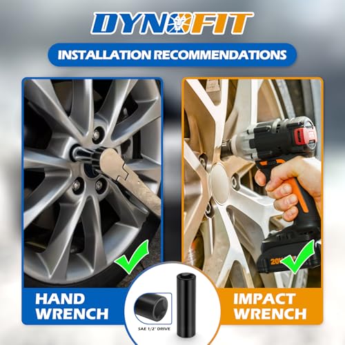 Dynofit 10 Spline Lug Nut Key Replacement for TA23-1/2, Compatible with Bimecc Lug Nuts and Bolts，an Impact Wrench can be Used,The Socket is Ideal Tool for Mechanics and DIY Enthusiasts - size: 10 Spline for TA23 with 1/2" Drive