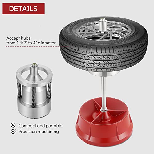 Portable Bubble Wheel Balancer | Heavy Duty Hubs Wheel Tire Balancer with Bubble Level,Tire Balancer Machine for Rim Tire Cars Light Truck Van