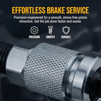 5PCS/Set Car Brake Piston Wind Back Tool, Automotive Brake Caliper Piston Rewind Kits, Vehicle Rear Right Handle Pad Wind Back Caliper Tool Replacement Set, Universal Fit - size: 5PCS