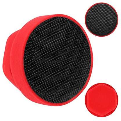 Synthetic Clay Bar Sponge, Luxiv Red Magic Car Clay Bars Auto Detailing with Hexagonal Handle Clay Bar Ball for Car Detailing Smooth, Clean