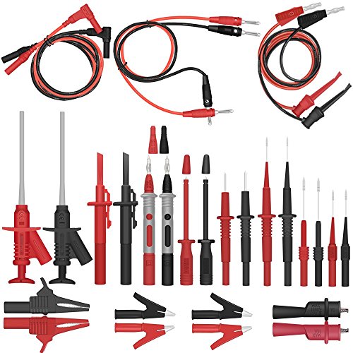 Whole Set Multimeter Test Lead Kits Set Essential Automotive Electronic Connectors Cables Hand Tool Battery Tester & Auto Diagnostic Tools