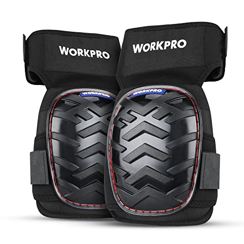 WORKPRO Knee Pads for Work, Ergonomic Gel Knee Pads Protector with Thick Foam Cushion, Heavy Duty Anti-slip Kneepads for Construction Flooring and Gardening - style: Strap
