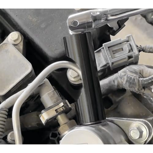 Performance Tool W84027 10 pc. 3/8-in. Dr. Flare Nut Socket Set for Tight Spaces: 10-19mm Sizes, Useful for Sensors, ABS, Master Cylinders, Chrome Vanadium Steel, Black Phosphorus Finish