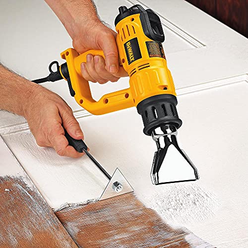 DEWALT Classic Heat Gun with LCD Display & Hard Case/Accessory Kit (D26960K), Yellow