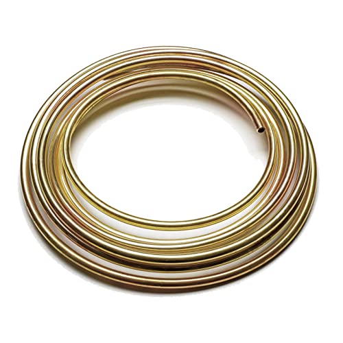 MuHize Brake Line Tubing Kit 1/4 inch 25Ft with 16 Fittings - Zinc Double Galvanized Steel Roll for Cars, Trucks - Complete Hydraulic Fuel Line Replacement, Heavy-Duty Anti-Rust Braking Tubing - color: Multi-color