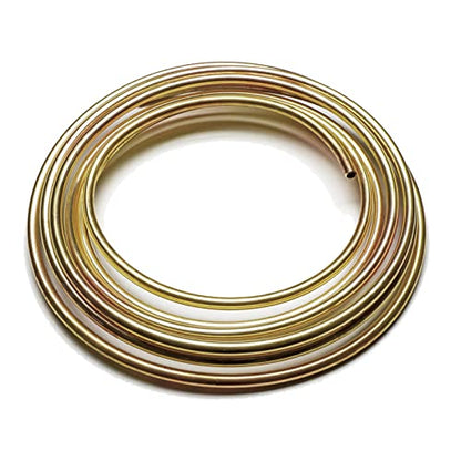 MuHize Brake Line Tubing Kit 1/4 inch 25Ft with 16 Fittings - Zinc Double Galvanized Steel Roll for Cars, Trucks - Complete Hydraulic Fuel Line Replacement, Heavy-Duty Anti-Rust Braking Tubing - color: Multi-color