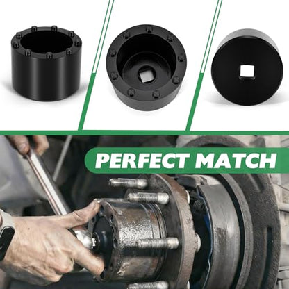 9-Pin Heavy Duty Hub Nut Socket Fit for Dodge RAM 2500 3500 Pick-Up, RAM 3500 4500 5500 Cab Chassis 2015-2019 & GM 2011+, Replace 2029500030 CH-50636