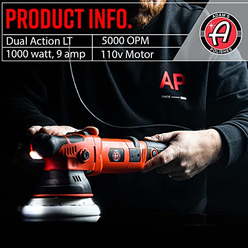 Adam's Polishes SK Pro 15mm Car Polisher - Professional Buffer Polisher For Car Detailing | Use W/Car Polish, Polishing Compound, or Car Scratch Remover | Car Wash Clay Bar Ceramic Coating - size: 15mm Polisher (1 Item)