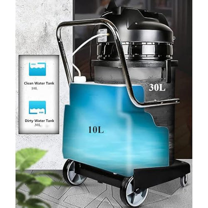 Commercial Carpet Cleaner Machine, Heavy Duty Extractor Vacuum, Portable Wet Dry Vacuum Cleaner for Carpet, Sofa, Car, Workshop, Garage, Home 20L, 30L - size: 30L