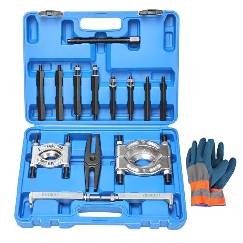 14Pcs Bearing Puller Set, 5 Ton Capacity Bearing Splitter Tool Kit, Pinion Wheel Bearing Removal Kit with 2" and 3" Jaws, Heavy Duty Bearing Splitter Tool Kit