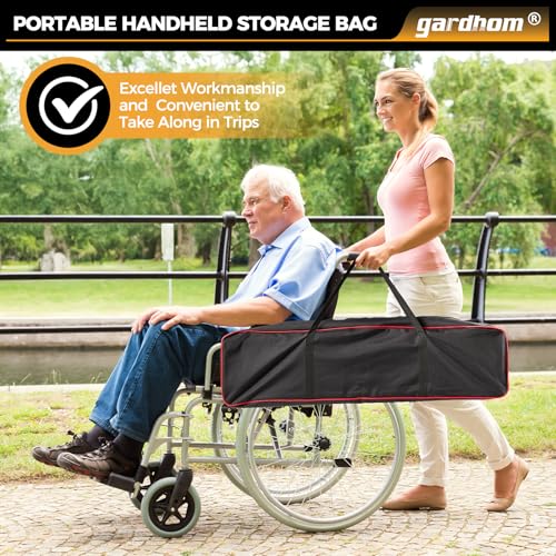 gardhom 1Pair 7FT Adjustable Wheelchair Ramp 84" L x 7.4" W Telescopic Ramps for Wheelchairs 600 lbs Portable Wheelchair Ramps for Steps Home Threshold Doorways Steps Stairs with Carrying Bag - size: 7FT(can be used as 4FT or 7FT)