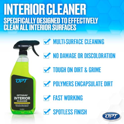 Optimum No Rinse Version 5 (32 Oz) with Optimum Interior Cleaner (17 Oz) Bundle – ONR Rinseless Car Wash with 17 oz Auto Interior Cleaning Solution for Leather, Upholstery, Carpet, and Interior Trim - style: ONR & Interior Cleaner