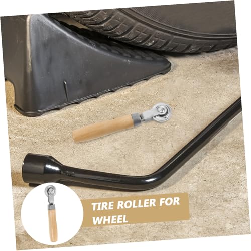 2Pcs Tire Repair Roller with Handle Portable Car Tire Patch Tools for Efficient Tire Repairs Lightweight Ergonomic Tire Repair Kit