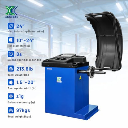 XK New Model 988 Tire Changer Tire Machine Wheel Changers Combo 690S Balancer Rim Clamp with 36 Month Part Replacements 110V - color: Model: New 988+690S