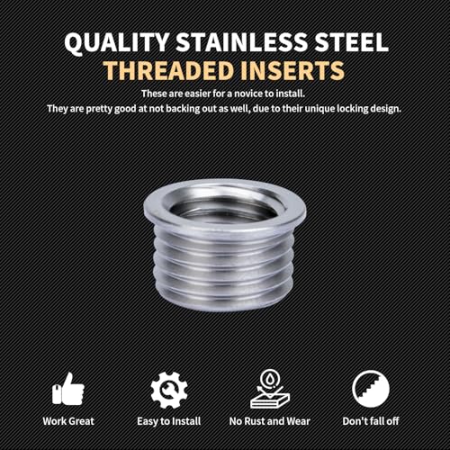 M12X1.5 Thread Repair Kit with Insert HSS Drill, Tap, Counterbore, Installation Driver, Metric, 10PCS Stainless Steel Insert M12X1.5X9.2MM