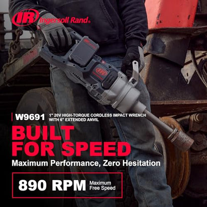 Ingersoll Rand W9691 Cordless 1" High-Torque Impact Wrench with 2" Extended Anvil - size: Extended Anvil, style: Tool Only