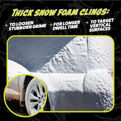 Chemical Guys, Snow Foam Pre Wash Car Wash Soap for Foam Cannons, 64 oz | High-suds snow foam pre-soak for foam cannons and foam guns; loosens dirt and grime before your contact wash. Dilutable. - size: 64 Fl Oz (Pack of 1)