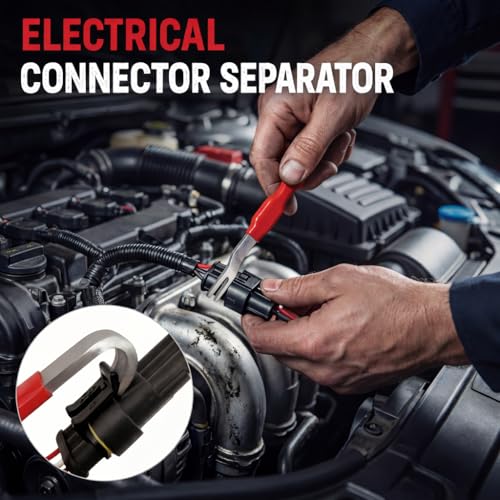 Electrical Disconnect Pliers for Cars, Automotive Connector Disconnect Tool Set with 8Pcs Terminal Removal Tools, High Carbon Steel Removal Pliers Kit for Cars, Trucks & SUVs