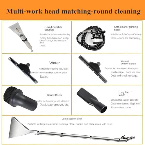 Commercial Carpet Cleaner Machine, Heavy Duty Extractor Vacuum, Portable Wet Dry Vacuum Cleaner for Carpet, Sofa, Car, Workshop, Garage, Home 20L, 40L - size: 40L