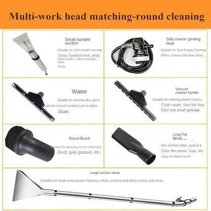 Commercial Carpet Cleaner Machine, Heavy Duty Extractor Vacuum, Portable Wet Dry Vacuum Cleaner for Carpet, Sofa, Car, Workshop, Garage, Home 20L, 60L - size: 60L