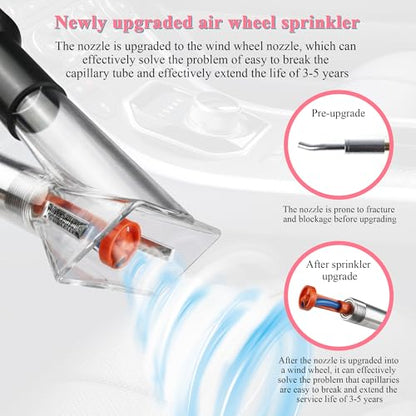 3IN1 Car Cleaning Gun Detachable Sprinkler Head for Detailing | 3IN1 Multi-Purpose Cleaning Gun Detachable Sprinkler Head for Automotive Detailing, Carpet, Upholstery, Surface Cleaning - color: blue