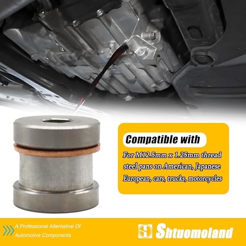 12mm Transmission Drain Plug Kit Steel Bung & Steel Plug & Washer Transmission Sump Drain Plug Oil pan drain plug (Weld In)