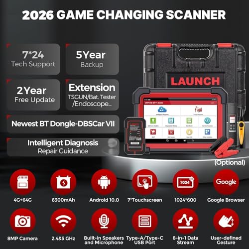 LAUNCH X431 CRP919EBT Bidirectional Scanner, 2026 Full System Wireless OBD2 Scan Tool,35+ Services,ECU Code,Active Test,CANFD&DOIP, FCA Autoauth,V.A.G Guided,Upgraded of CRP919E