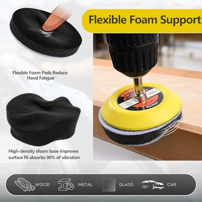 193 Pcs 3 Inch Sanding Discs, Headlight Restoration Polishing Kit | 80-10000 Grit Wet Dry Hook & Loop Sandpaper, Drill Sanding Attachment with Rotary Tools for Auto, Glass & Resin Expoxy - style: 3 Inch-193Pcs