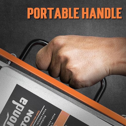 TONDA Floor Jack, 3 Ton Aluminum and Steel Low Profile Hydraulic Car Jack with Dual Pump System, Rapid Lift, Orange - color: 3T Orange