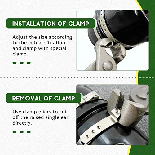 Keadic 6 Set Auto CV Joint Boot Clamps Kit, 6 Pcs Small & 6 Pcs Large Stainless Steel Universal Adjustable Drive Shaft CV Boot Clamps - size: CV Joint Boot Clamps - 6 Set