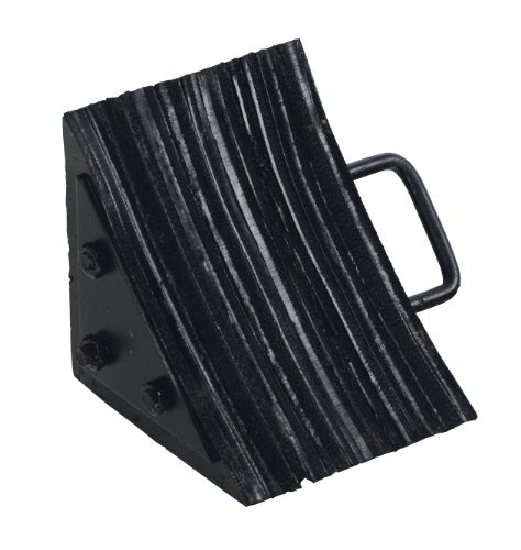 Vestil LWC-15 Laminated Rubber Wheel Chock 8 In. x 10-5/16 In. x 8 In. Black