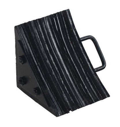 Vestil LWC-15 Laminated Rubber Wheel Chock 8 In. x 10-5/16 In. x 8 In. Black