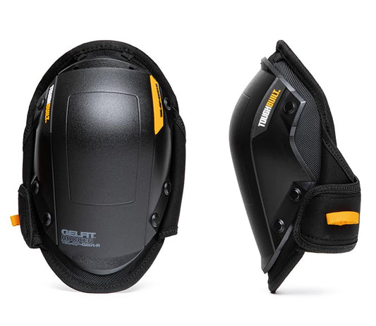 ToughBuilt - GelFit Rocker Knee Pads, Rocker Shell, TBL-KP-G201-R | Rocker Shell Design, Gel Cushioning, EVA Foam, Adjustable Straps, Smooth Jobsite Mobility - size: GelFit Rocker