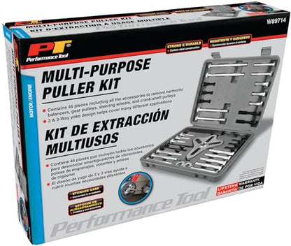 Performance Tool W89714 46 pc. Multi-Purpose Puller Kit - style: 46 pc. Multi-Purpose Puller Kit
