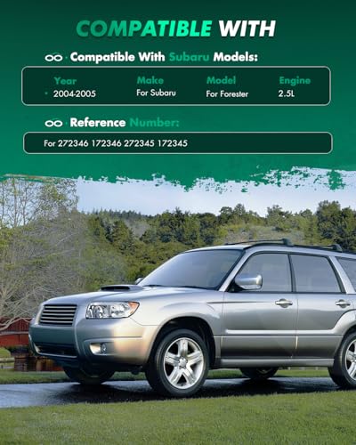 SCITOO Front Complete Strut Assembly Shock Absorber for Subaru Forester 2004 2005 Automotive Replacement Struts 272346 272345 172345 - Set of 2