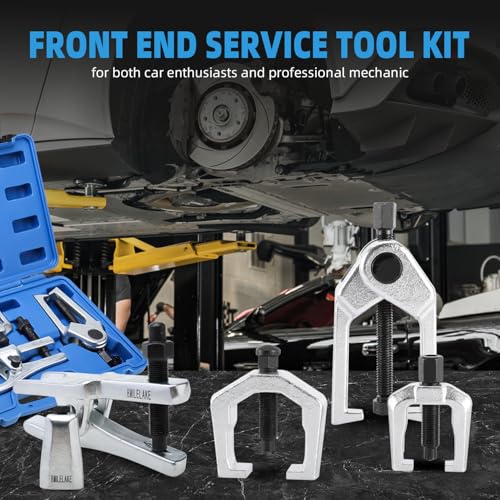 8MILELAKE 5 in 1 Ball Joint Separator, Pitman Arm Puller Heavy Duty, Tie Rod End Remover Front End Service Tool Set for Car SUV Light Truck