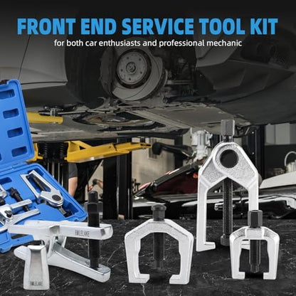 8MILELAKE 5 in 1 Ball Joint Separator, Pitman Arm Puller Heavy Duty, Tie Rod End Remover Front End Service Tool Set for Car SUV Light Truck
