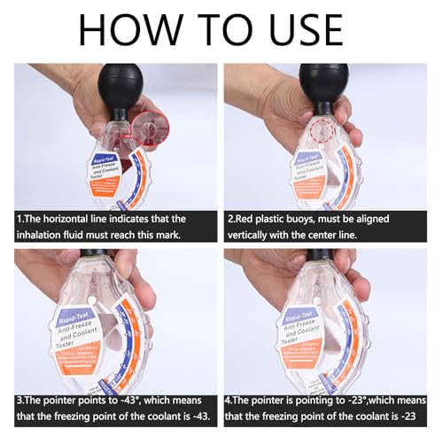 Coolant Filling Funnel Kit with Coolant Tester, Fluid and Oil Set Funnel Flexible Draining Tool