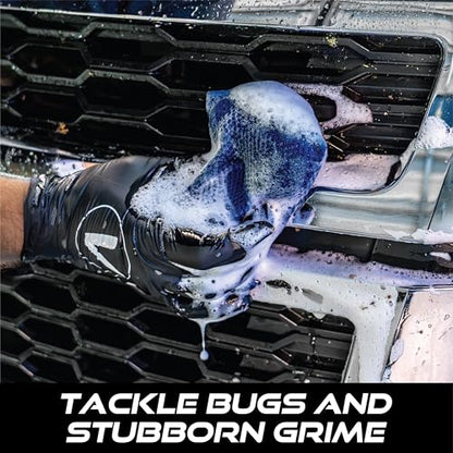 VIKING Mesh Bug Sponge, Car Wash Sponge for Cleaning Bugs and Tar, Colors Vary, 4 inch by 6 inch, 1 Pack - size: 1 Pack, style: 1 Pack